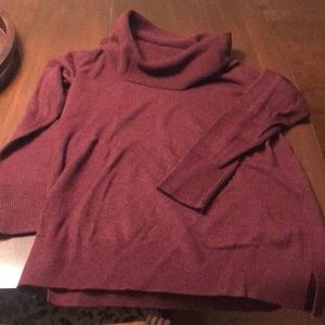 Loft maroon turtleneck sweater